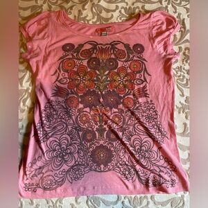 Free people flower power short sleeves tee size L